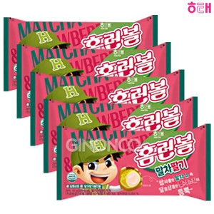 해태제과 홈런볼 말차딸기 43g (5개)_이미지