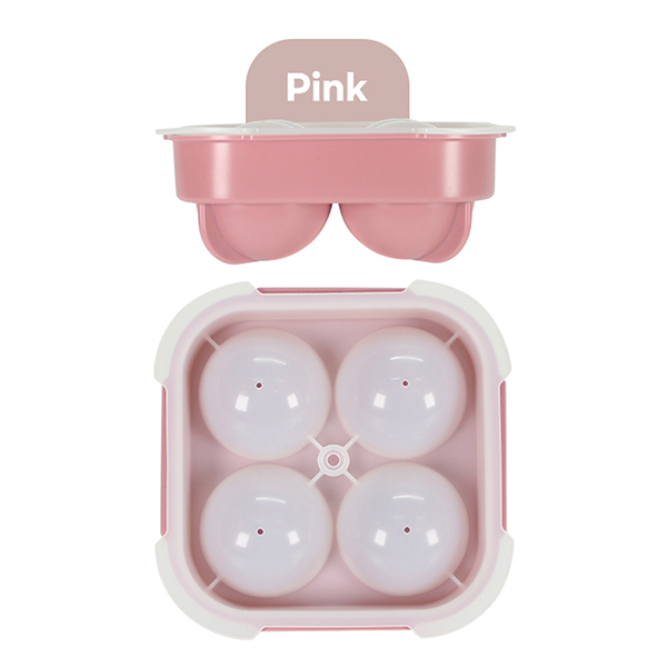 가치플러스 얼음트레이 핑크 4구