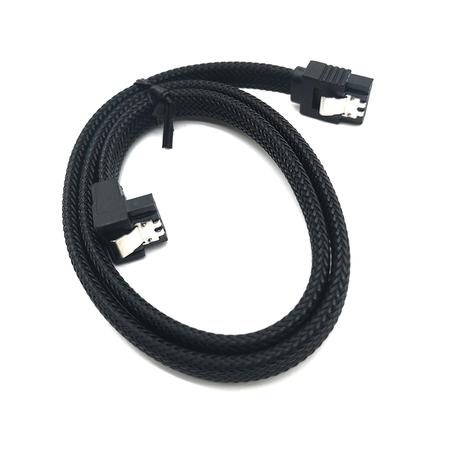 조이쿨 SATA3 슬리빙 케이블 (블랙, 0.5m)_이미지