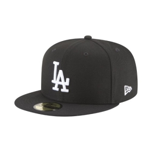 뉴에라 MLB LA다저스 베이직 피티드캡 블랙/화이트 11591149