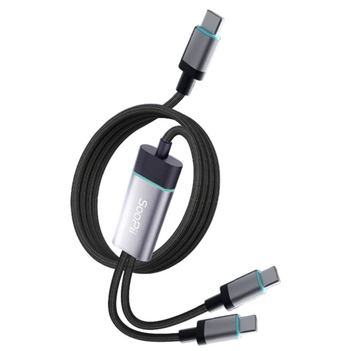 SooPii PD PPS 100W C to 2in1 케이블 S94 (1.2m)_이미지