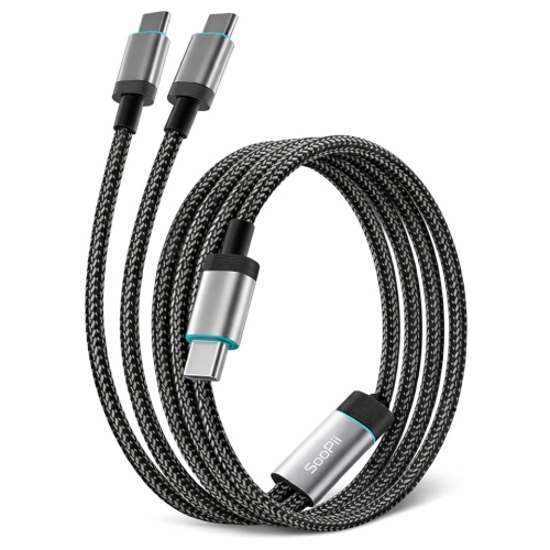 SooPii PD PPS 100W C to 2in1 케이블 S94 (1.2m)_이미지