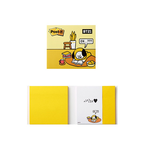 3M 강한점착용 커버노트 BT21 치미_이미지