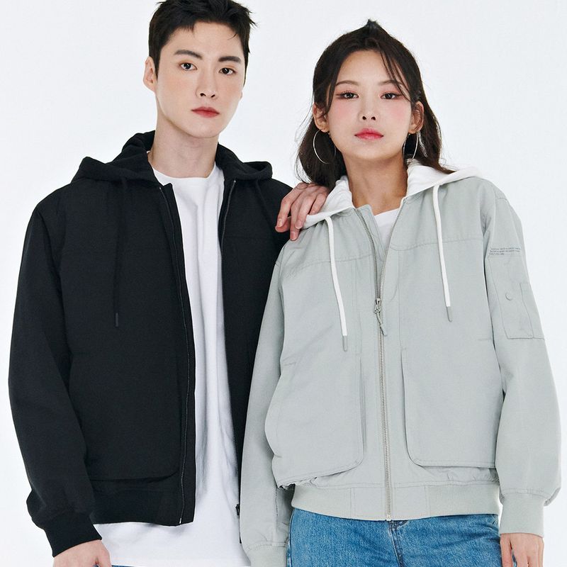 체이스컬트 커플 항공 점퍼 01_CARU4111B/03 BLACK /90_이미지