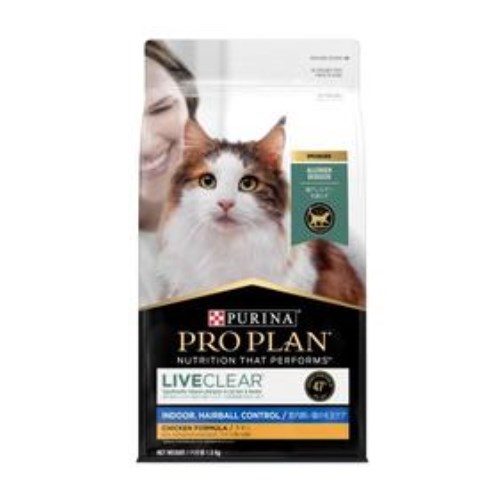 네슬레퓨리나 퓨리나 캣 프로플랜 리브클리어 인도어 헤어볼 1.5kg (1개)