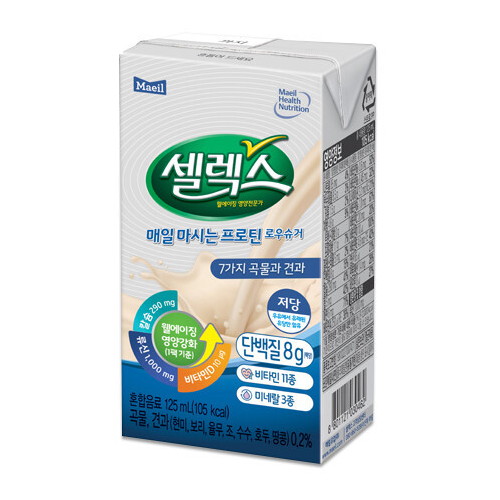 매일헬스뉴트리션 셀렉스 코어 프로틴 로우슈거 종이팩형 125ml (12개)_이미지