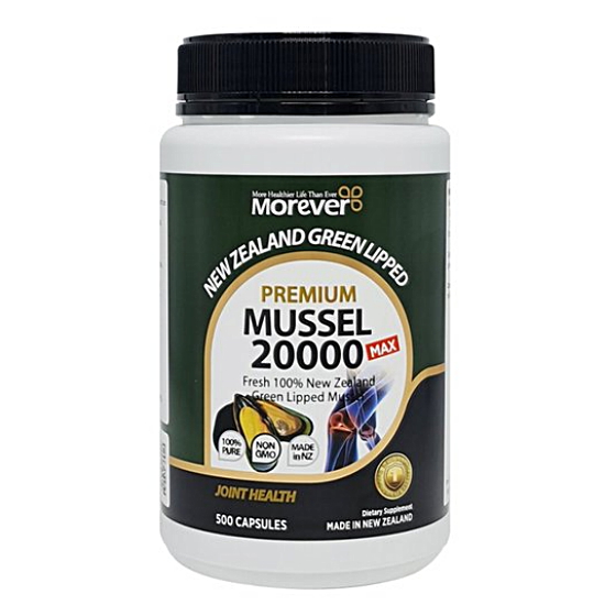 모에버  프리미엄 초록입홍합 맥스 20000 500캡슐 (해외) (1개)