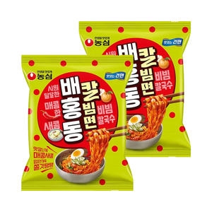 농심 배홍동 칼빔면 128g (2개)_이미지