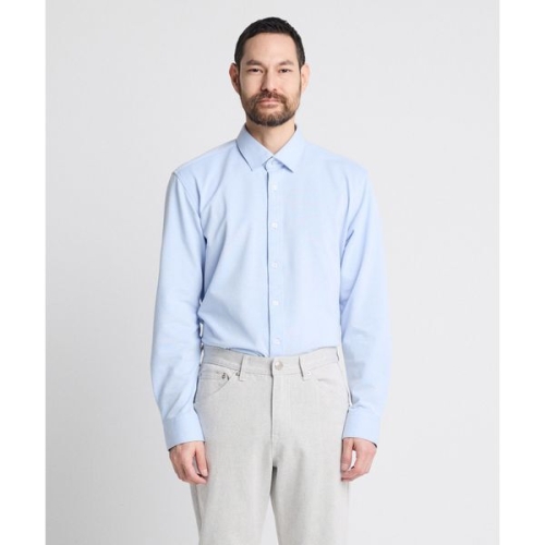 Pique Knit Shirts_블루 세미와이드 카라 _CDSWZ29BS3