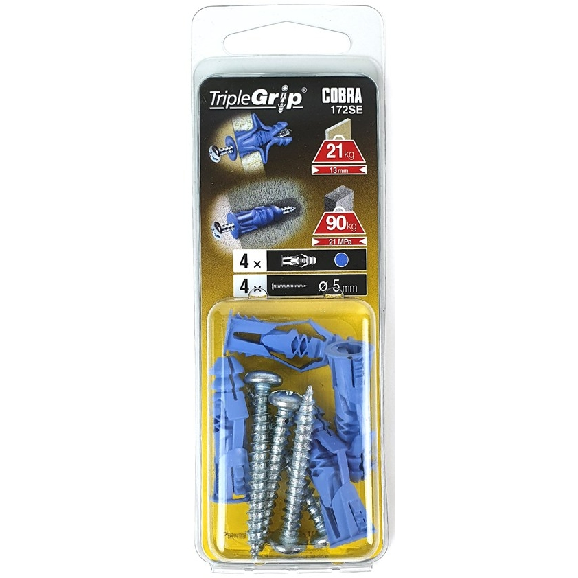 코브라 석고앙카 트리플그립 M5 172SE (4pcs)_이미지