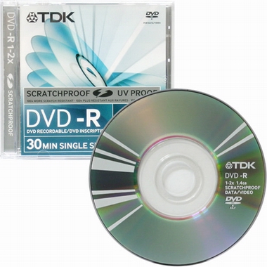 TDK DVD-R 1.4GB 2x 쥬얼 5장 미니_이미지
