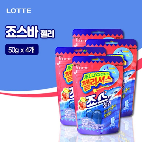 롯데제과 죠스바 젤리 50gx4개_이미지