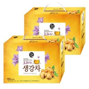 송원식품 송원 도라지 생강차 14g 100개입 (2개)_이미지