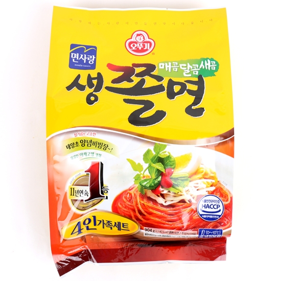 오뚜기 면사랑 생쫄면 4인분 904g (5개)