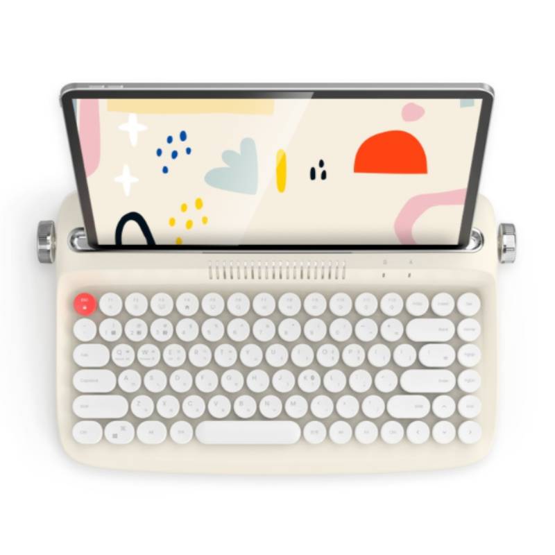 Actto B303 레트로 미니 블루투스 키보드 (아이보리)_이미지