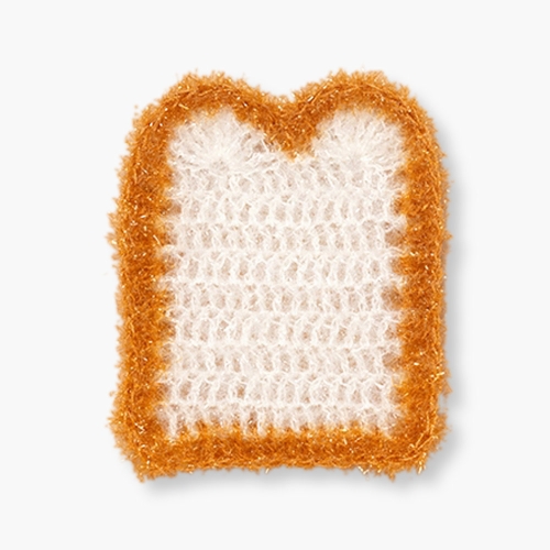 민화샵 DIY 코바늘 뜨개질 수세미키트 식빵 계란프라이