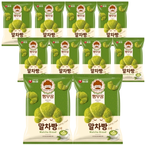 농심 빵부장 말차빵 55g (10개)_이미지