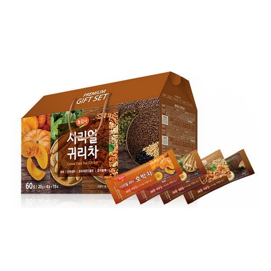 광야식품 늘감사 시리얼 귀리차 선물세트 60T (1개)_이미지