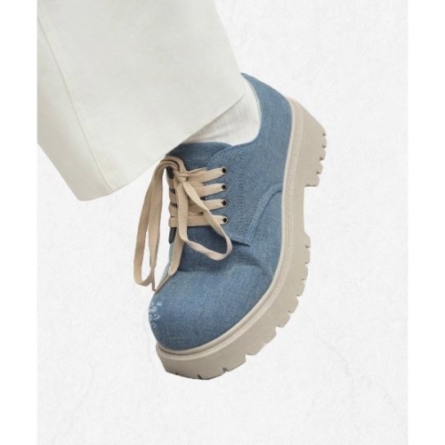 식스핏 6FT 미누의코디 x BOLD TOE DERBY DENIM SKY BLUE 2517327
