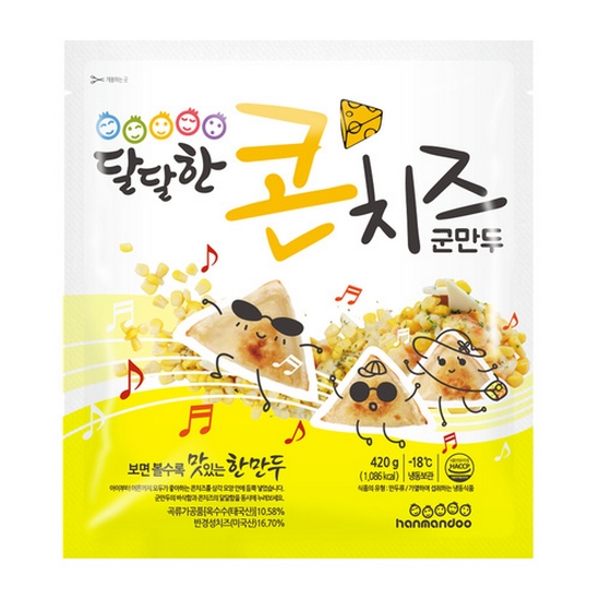 한만두식품 달달한 콘치즈 군만두 420g이미지입니다. 누르면 해당 게시물로 새창이동합니다.