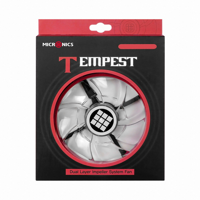 마이크로닉스 TEMPEST Ring Dual Impeller 120 (레드)_이미지