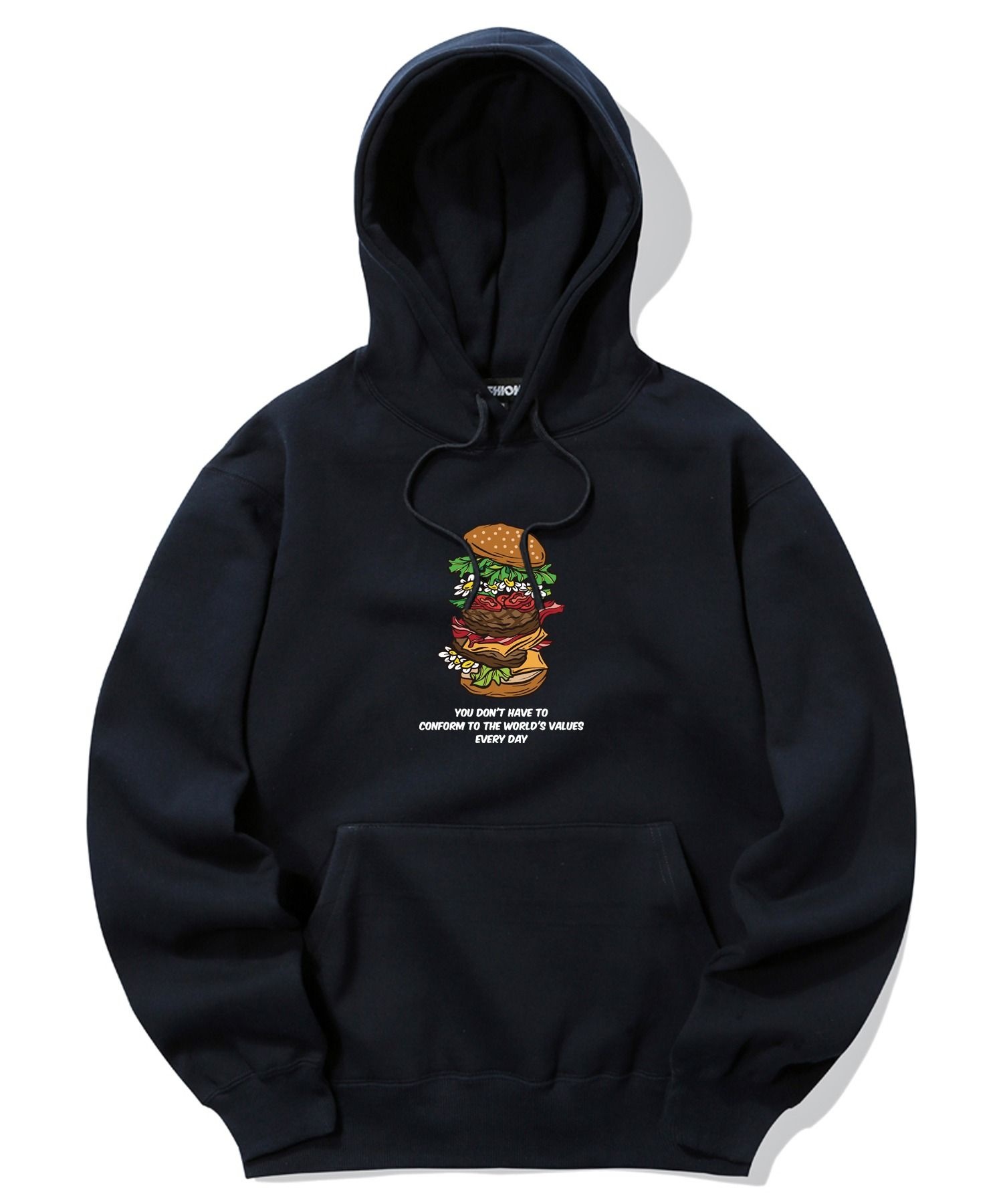 트립션 ltgt TRIPSHION DAISY BURGER FLOOR GRAPHIC 후드티 네이비 TRIP22HDNVY017 1868554