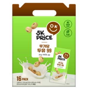 이마트 5K프라이스 무가당 두유 99 190ml (16개)_이미지