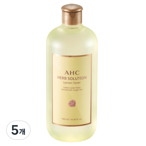 AHC 허브 솔루션 레몬 토너 500ml (5개)_이미지
