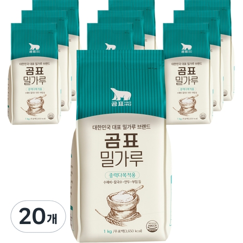 대한제분 곰표 튀김가루 1kg (20개)