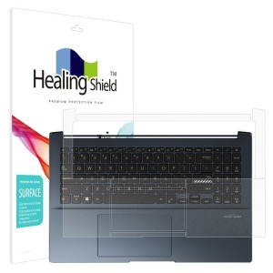 폰트리 힐링쉴드 ASUS 비보북 프로 15 OLED M6500 무광 외부보호필름 (팜레스트/터치패드 2매)_이미지