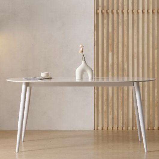 공간사이 루키 타원 세라믹 식탁 1600 (의자4개)_이미지