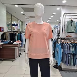 냉감 트리코트 타공배색 티셔츠1L45332