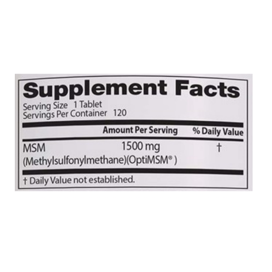 닥터스베스트 MSM 1500mg 120정 (4개)_이미지