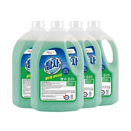 탐사 클린젤 세탁세제 2.5L (4개)