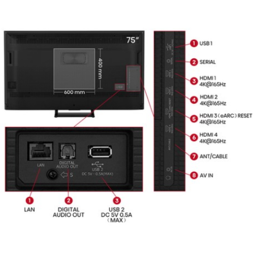 하이센스 75U7Q (벽걸이)_이미지