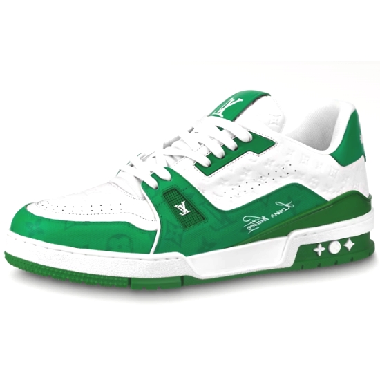 루이비통 LV 트레이너 스니커즈 (그린)_이미지