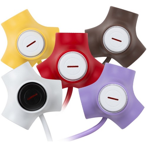 천하지엘씨 파워존 3구 16A 테트라포드 고용량 익스텐디드 스위치 멀티탭 (1.5m)_이미지