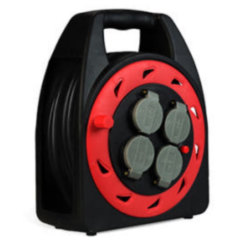 노마드  4구 13.6A 방수형 캠프릴 블랙 (25m)