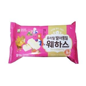 우리밀 우리밀 발아통밀 딸기맛웨하스_이미지