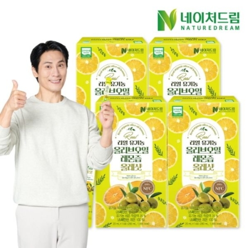 네이처드림 유기농 올리브오일 레몬즙 올레샷 280ml(20mlx14입) (4개)_이미지
