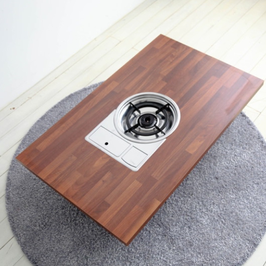 인터데코 접이식 고기불판 테이블 밥상