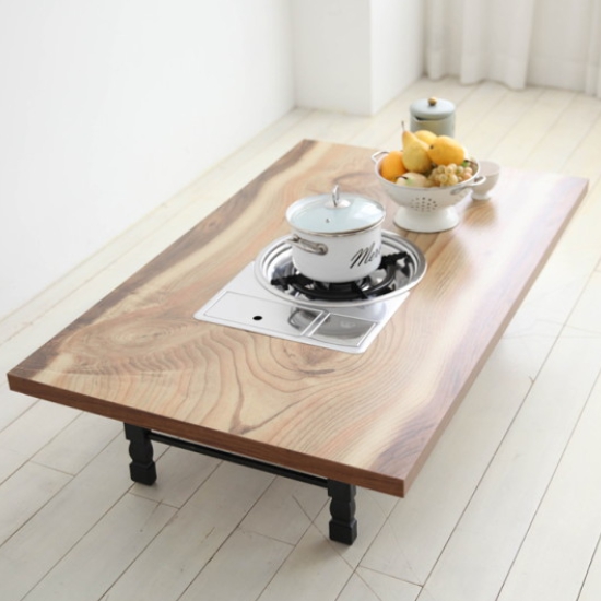 인터데코 접이식 고기불판 테이블 밥상 (120x75cm)_이미지