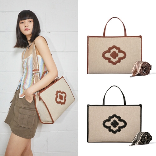 오야니 모로칸 로즈 캔버스 토트 M OBSBTT74_AK