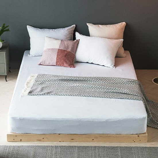 아씨방 스타크 원목마루 저상형 침대 SS (40T라텍폼스독립)_이미지