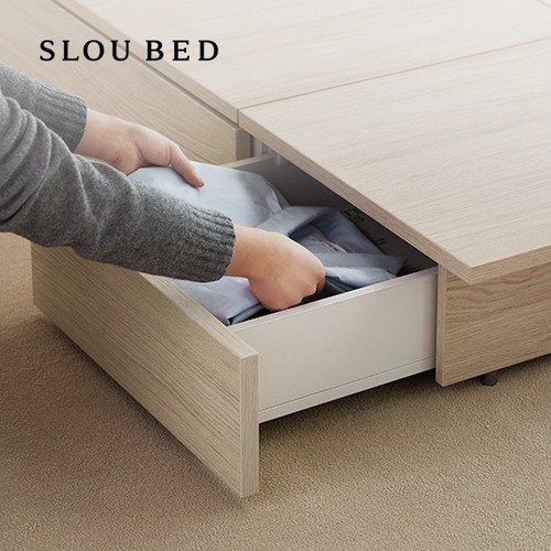 슬로우베드 아콘 수납형 침대 SS (매트별도)_이미지