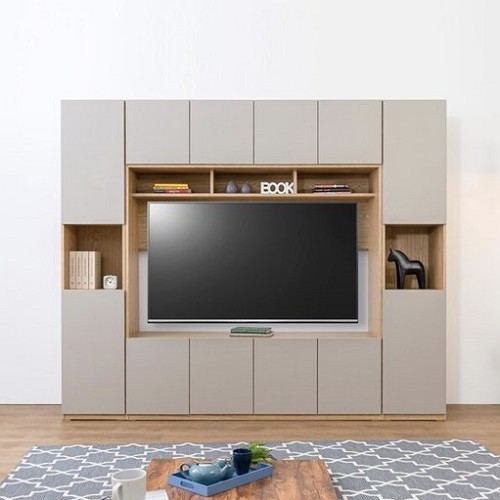 보루네오하우스  엘리브 월플렉스 거실장세트 2400