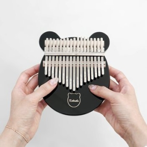 Tiny 티니 블랙 고급 아크릴 칼림바 17키 음계각인 하드케이스 구성