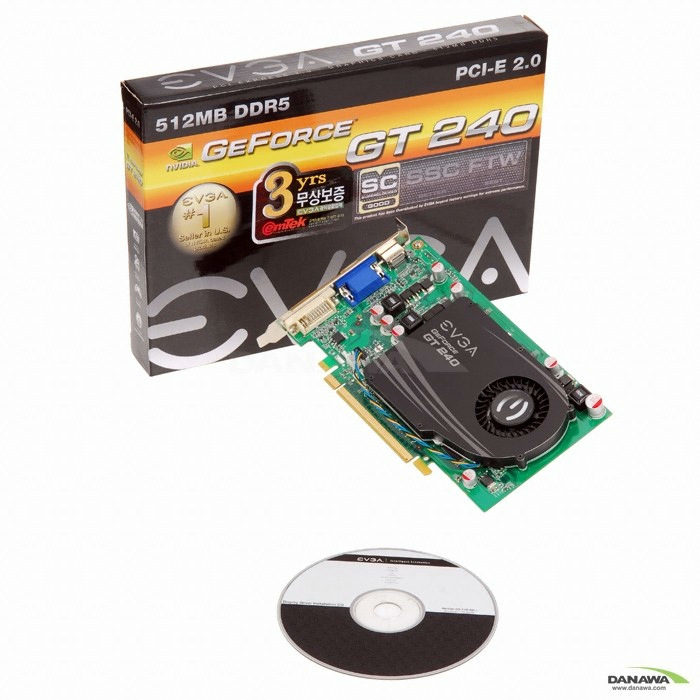 EVGA 지포스 GT240 SuperClocked D5 512MB 이엠텍_이미지