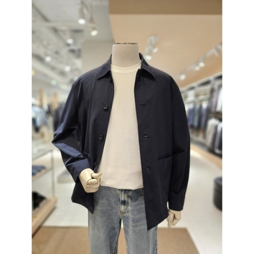 ANDZ AND Z 다크네이비컬러 시어써커 솔리드 셔캣 BLF2WC1001DNV_이미지