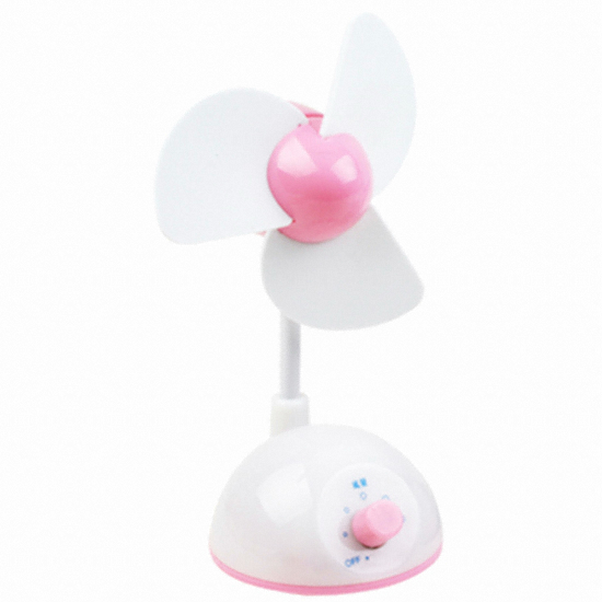 루켄로프트 USB 무드등 플라워 미니선풍기_이미지